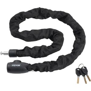 VEBOR Candado de Cadena de Bicicleta - 3.94 Pies, Combinado, 4 Llaves, 8 mm VEBOR Candado de Cadena de Bicicleta - 3.94 Pies, Combinado, 4 Llaves, 8 mm
