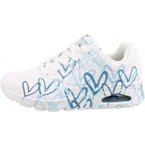 Skechers UNO-SPREAD THE LOVE Vit Turkos Sneakers Skechers UNO-SPREAD THE LOVE Vit Turkos Sneakers