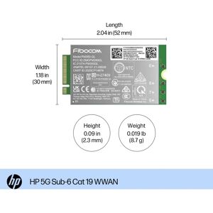 HP 5G Sub-6 Cat 19 WWAN - Banda Ancha Móvil HP 5G Sub-6 Cat 19 WWAN - Banda Ancha Móvil