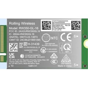 HP B8BD2AA 4G LTE-Advanced Pro Cat16 WWAN - WWAN interfacekaart HP B8BD2AA 4G LTE-Advanced Pro Cat16 WWAN - WWAN interfacekaart