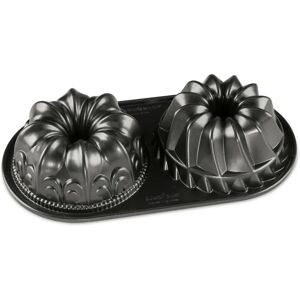 Nordic Ware Nordicware 84024 - Podwójna Forma Z Pierścieniem - Aluminium - Grafit - Pojemność 5 Filiżanek Nordic Ware Nordicware 84024 - Podwójna Forma Z Pierścieniem - Aluminium - Grafit - Pojemność 5 Filiżanek