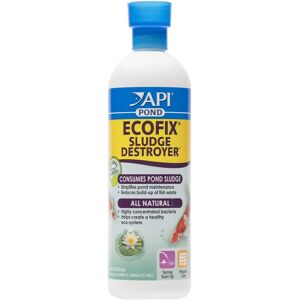 API Pond Ecofix Sludge Destroyer - Pond Water Clarifier - 16 oz - Treats 4000 Gallons API Pond Ecofix Sludge Destroyer - Pond Water Clarifier - 16 oz - Treats 4000 Gallons