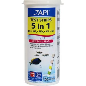 Api Allied Precision Industries Inc. 5 in 1 Aquarium Test Strips - Test Strips Api Allied Precision Industries Inc. 5 in 1 Aquarium Test Strips - Test Strips