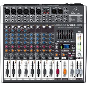 Behringer X1222USB Audio Mixer - 16 Input, 2/2-Bus, with FX Behringer X1222USB Audio Mixer - 16 Input, 2/2-Bus, with FX