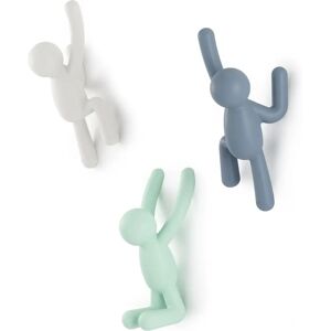 Umbra Buddy Wall Hooks - Decorative Wall Mounted Coat Hooks - Set of 3 Umbra Buddy Wall Hooks - Decorative Wall Mounted Coat Hooks - Set of 3