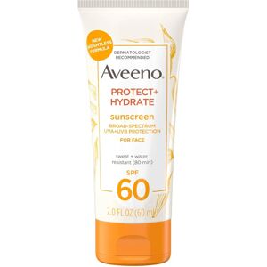 Aveeno Protect + Hydrate SPF 60 Face Sunscreen Lotion - Sunscreen Lotion Aveeno Protect + Hydrate SPF 60 Face Sunscreen Lotion - Sunscreen Lotion