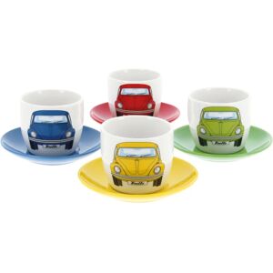 Volkswagen Beetle Espresso Cups - Set of 4 Volkswagen Beetle Espresso Cups - Set of 4