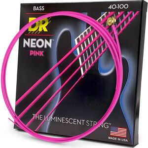 DR Neon Pink Basstrenge - Klar til Scene, K3 Belægning DR Neon Pink Basstrenge - Klar til Scene, K3 Belægning