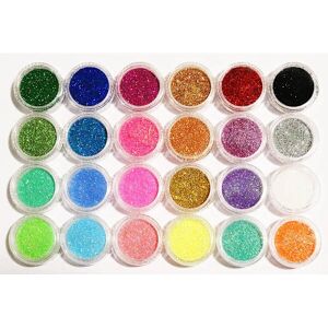 Otego 24 dåser glitter til negledekoration Otego 24 dåser glitter til negledekoration