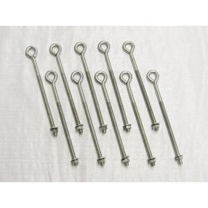 SecureFix Direct M10x200mm Folded Eyebolt - Eyebolt set SecureFix Direct M10x200mm Folded Eyebolt - Eyebolt set