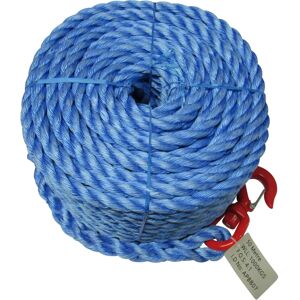 SecureFix - Gin Wheel Rope - 15m - 18mm - Swivel Hook SecureFix - Gin Wheel Rope - 15m - 18mm - Swivel Hook