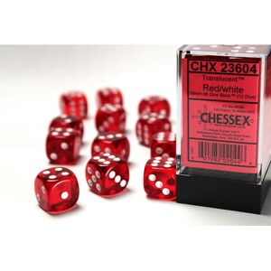 Ensemble de Dés Chessex 23604 - Rouge/Blanc - 12 pièces - Publicité Ensemble de Dés Chessex 23604 - Rouge/Blanc - 12 pièces - Publicité