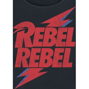 David Bowie Rebel Rebel Top - S-XXL - Svart - Kvinne David Bowie Rebel Rebel Top - S-XXL - Svart - Kvinne