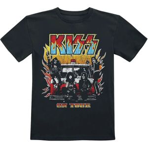 Kiss On Fire Unisex T-Shirt - 98/104 bis 134/146 - Schwarz Kiss On Fire Unisex T-Shirt - 98/104 bis 134/146 - Schwarz