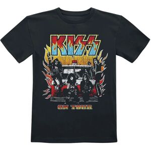 Kiss On Fire Barne T-skjorte - Unisex - 98/104 til 134/146 - Svart Kiss On Fire Barne T-skjorte - Unisex - 98/104 til 134/146 - Svart