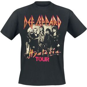 Def Leppard Hysteria Tour Musta T-paita - Lyhythihainen Def Leppard Hysteria Tour Musta T-paita - Lyhythihainen