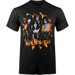 Koszulka z Logo Kiss Fire z Krótkim Rękawem - Czarna - Mężczyźni Koszulka z Logo Kiss Fire z Krótkim Rękawem - Czarna - Mężczyźni