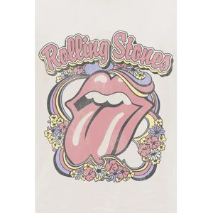 The Rolling Stones Floral Wreath Valkoinen Cassé - T-Paita - S:stä XXL:ään - Unisex The Rolling Stones Floral Wreath Valkoinen Cassé - T-Paita - S:stä XXL:ään - Unisex