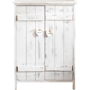 Rebecca Nightstand - Paulownia Wood, Vintage White - Nightstand Rebecca Nightstand - Paulownia Wood, Vintage White - Nightstand