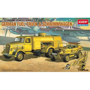 Academy Camion Citerne Allemand WWII & Schwimwagen - Maquette 1/72 - Publicité Academy Camion Citerne Allemand WWII & Schwimwagen - Maquette 1/72 - Publicité