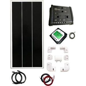 Spark 100w Solar Panel Kit Monocrystalline 20a Mppt LCD Caravan Motorhome Spark 100w Solar Panel Kit Monocrystalline 20a Mppt LCD Caravan Motorhome