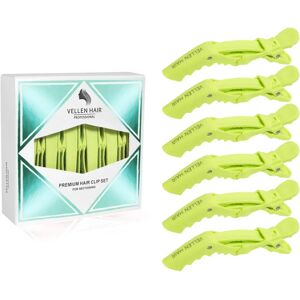 Vellen Unisex Lime Green Alligator Clips Hair Slides - 6 Pack Vellen Unisex Lime Green Alligator Clips Hair Slides - 6 Pack