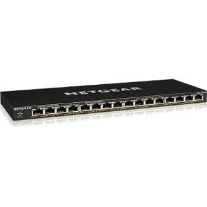 NETGEAR GS316P Unmanaged Gigabit Ethernet PoE Switch - Black NETGEAR GS316P Unmanaged Gigabit Ethernet PoE Switch - Black