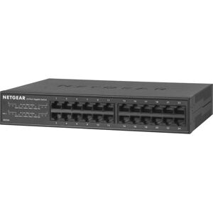 NETGEAR GS324 24-Port Gigabit Ethernet Switch - Unmanaged, Silent NETGEAR GS324 24-Port Gigabit Ethernet Switch - Unmanaged, Silent