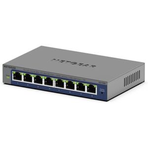 NETGEAR GS108Ev4 Ongecontroleerde Ethernet Switch - Grijs NETGEAR GS108Ev4 Ongecontroleerde Ethernet Switch - Grijs