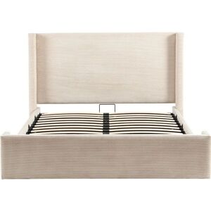 Elma - Elma 140x190 - Beige - 140x190 - Lit coffre - Publicité Elma - Elma 140x190 - Beige - 140x190 - Lit coffre - Publicité