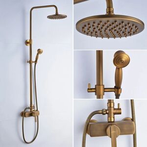 Conjunto de Columna de Ducha Termostática Negra - Altura Ajustable y Cabezal de Lluvia Conjunto de Columna de Ducha Termostática Negra - Altura Ajustable y Cabezal de Lluvia