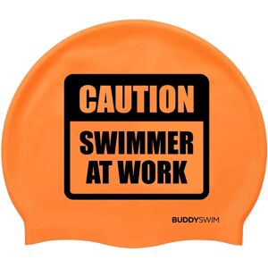 Bonnet de Natation en Silicone Orange Buddyswim - Publicité Bonnet de Natation en Silicone Orange Buddyswim - Publicité