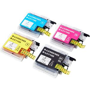 Cartouches d'encre Go Inks LC980 & LC1100 - Pack de 4, Noir/Cyan/Magenta/Jaune - Publicité Cartouches d'encre Go Inks LC980 & LC1100 - Pack de 4, Noir/Cyan/Magenta/Jaune - Publicité
