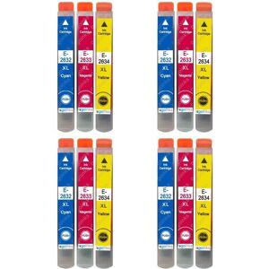 Cartouches d'encre Cyan/Magenta/Jaune Go Inks - Compatible Epson T2636 - Pack de 12 - Publicité Cartouches d'encre Cyan/Magenta/Jaune Go Inks - Compatible Epson T2636 - Pack de 12 - Publicité