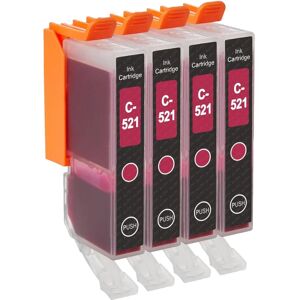 Cartouche d'encre Magenta Compatible Go Inks CLI-521M - Pack de 4 - Publicité Cartouche d'encre Magenta Compatible Go Inks CLI-521M - Pack de 4 - Publicité
