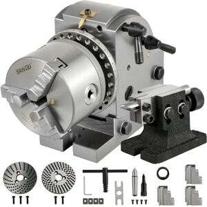 Vevor Verdeelkop - 4 inch Semi-universeel Freesindexerset Vevor Verdeelkop - 4 inch Semi-universeel Freesindexerset