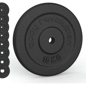 Body Revolution 30142 Durable Cast Iron Weight Plates - 0.5kg to 25kg Body Revolution 30142 Durable Cast Iron Weight Plates - 0.5kg to 25kg