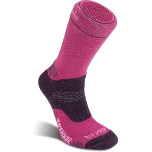 Bridgedale Womens Hike Midweight Merino Wool Walking Socks - Berry - UK 7-8.5 Bridgedale Womens Hike Midweight Merino Wool Walking Socks - Berry - UK 7-8.5