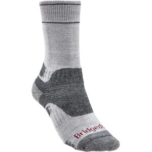 Bridgedale Womens Hike Midweight Merino Wool Walking Socks - Silver/Grey Large - UK 7-8.5 Bridgedale Womens Hike Midweight Merino Wool Walking Socks - Silver/Grey Large - UK 7-8.5