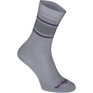 Bridgedale - Women's Endurance Sock - Grey/Purple - Medium Bridgedale - Women's Endurance Sock - Grey/Purple - Medium