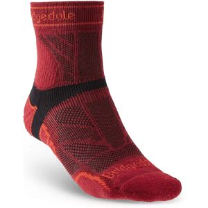 Bridgedale Mens Trail Run Light T2 Merino Sport Socks - Red Bridgedale Mens Trail Run Light T2 Merino Sport Socks - Red