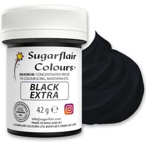 Colorant noir Sugarflair - Pâte concentrée pour gâteaux & desserts - Publicité Colorant noir Sugarflair - Pâte concentrée pour gâteaux & desserts - Publicité