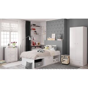 Kidsaw White 3ft Single Cabin Bed with Storage - Child & Teen Furniture Kidsaw White 3ft Single Cabin Bed with Storage - Child & Teen Furniture