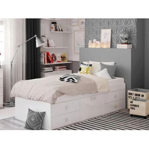 Kidsaw White Cabin Bed with Storage - Single 3ft - Cabin Bed Kidsaw White Cabin Bed with Storage - Single 3ft - Cabin Bed