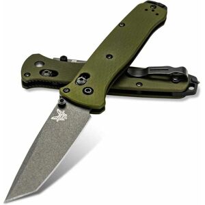 Couteau de poche Benchmade Bailout aluminium 537GY-1 - vert - EDC - Publicité Couteau de poche Benchmade Bailout aluminium 537GY-1 - vert - EDC - Publicité