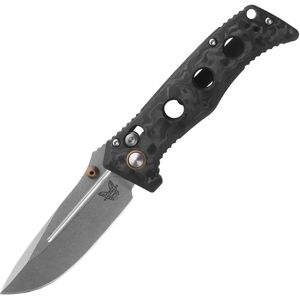 Benchmade Mini Adamas CPM-MagnaCut Faca de bolso em fibra de carbono marmorizada Benchmade Mini Adamas CPM-MagnaCut Faca de bolso em fibra de carbono marmorizada