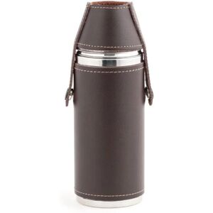 Kikkerland Termospullo - Musta - Sisältää 2 Shottilasia Kikkerland Termospullo - Musta - Sisältää 2 Shottilasia