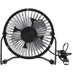 Přenosný USB stolní ventilátor - Kikkerland - Černý Přenosný USB stolní ventilátor - Kikkerland - Černý