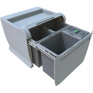 ELLETIPI City PTA 5045C Poubelle Grise 50L - Tri des Déchets - Publicité ELLETIPI City PTA 5045C Poubelle Grise 50L - Tri des Déchets - Publicité