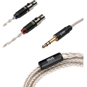 Meze 2x Mini-XLR til 6,3mm Kabel - 2,5m Sølv Meze 2x Mini-XLR til 6,3mm Kabel - 2,5m Sølv